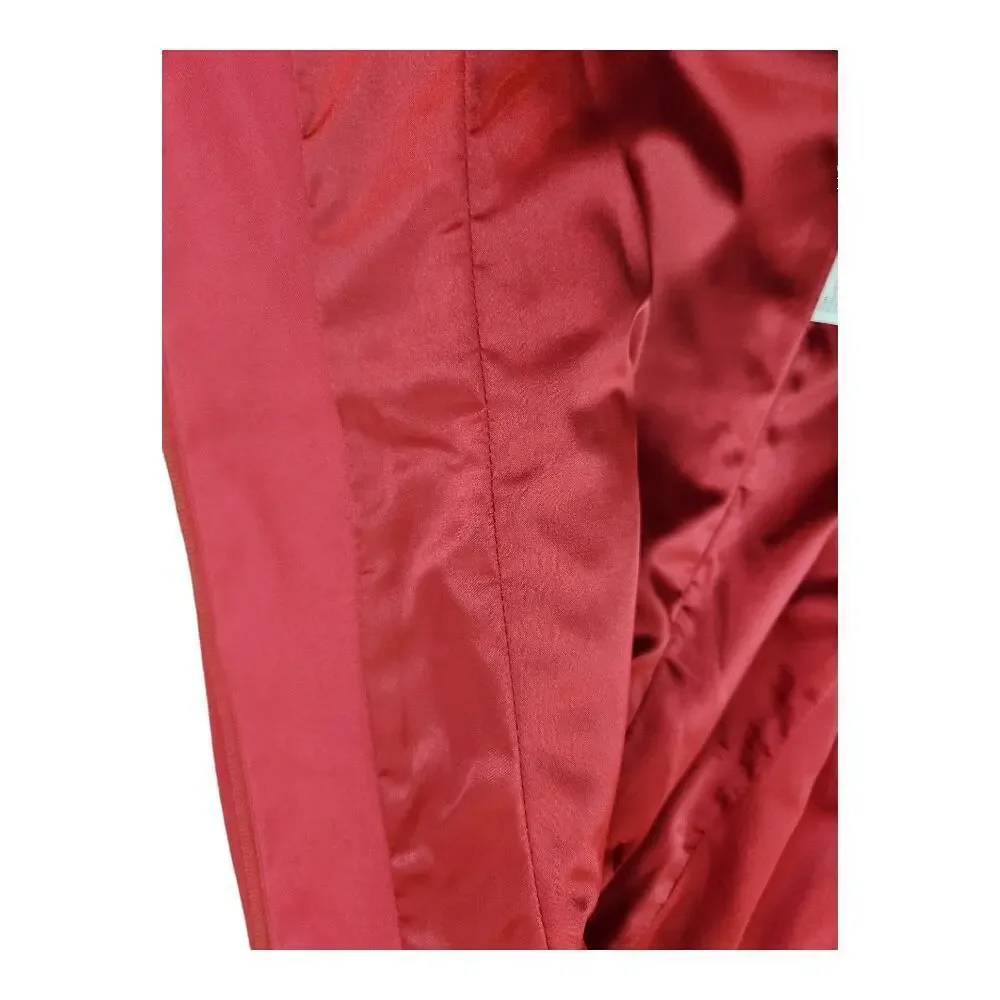 Giancarlo‎ Ferrari vintage red ruffle tiered womens jacket holidays sz 10